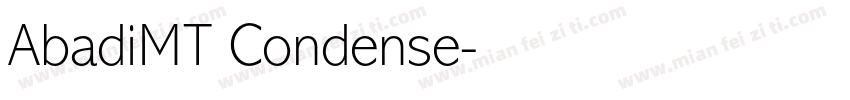 AbadiMT Condense字体转换
